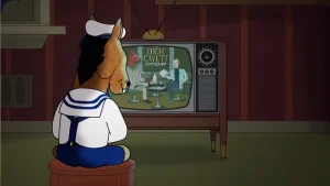 چرا Bojack Horseman ترسناکترین اثر غیرترسناک تلویزیون است؟ - پوستر 2021 2 bojack horseman watching tv 66cc7d0b2b5676090d0207bd 2021 2 bojack horseman watching tv 66cc7d0b2b5676090d0207bd